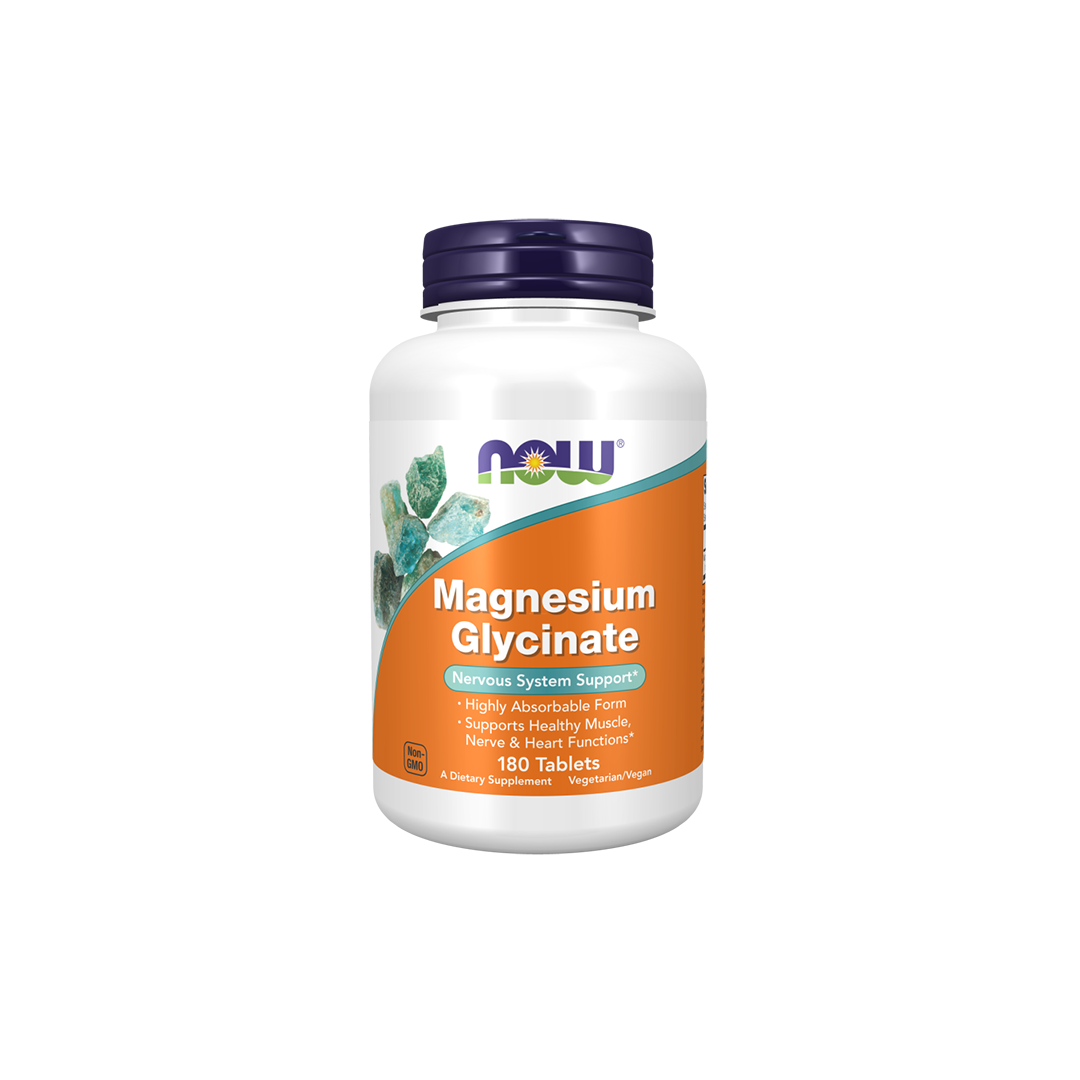 Magnesium Glycinat 200 Mg 180 Tabletten Now Foods